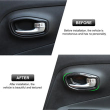 For 2015+ Jeep Renegade Interior Door Handle Trim Bowl Cover Decor RT-TCZ
