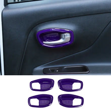 For 2015+ Jeep Renegade Interior Door Handle Trim Bowl Cover Decor RT-TCZ