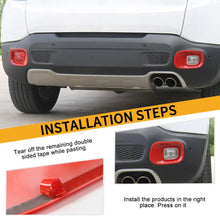 For 2015+ Jeep Renegade Rear Tail Fog Light Lamp Bezels Trim Frame RT-TCZ