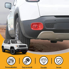 For 2015+ Jeep Renegade Rear Tail Fog Light Lamp Bezels Trim Frame RT-TCZ