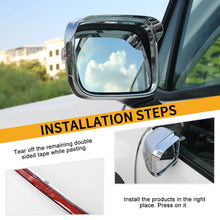 For 2015+ Jeep Renegade  Rearview Mirror Rain Eyebrow Cover Trim Chrome ABS RT-TCZ