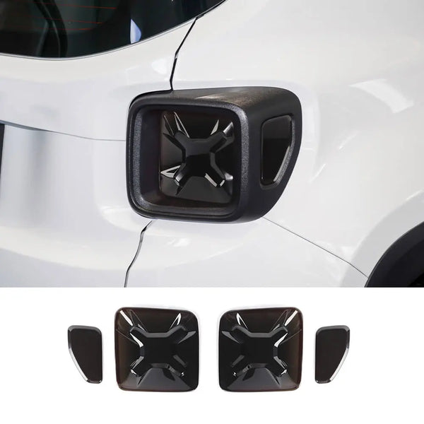 RT-TCZ Blackened Rear Tail Light Lamp Guards Trim Cover Bezels For