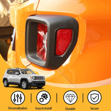 For 2016+ Jeep Renegade 2PCS Rear Tail Light Bezels Frame Trim RT-TCZ