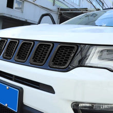 For 2017-2020 Jeep Compass 7pcs Front Grille Insert Mesh Cover Trim Bezels RT-TCZ