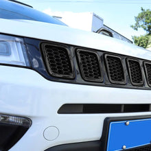 For 2017-2020 Jeep Compass 7pcs Front Grille Insert Mesh Cover Trim Bezels RT-TCZ