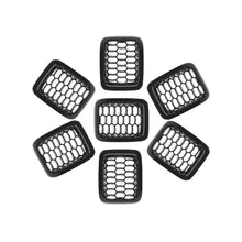 For 2017-2020 Jeep Compass 7pcs Front Grille Insert Mesh Cover Trim Bezels RT-TCZ
