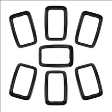 For 2017-2021 Jeep Grand Cherokee WK2 Front Grill Inserts Trim Grille Ring Cover Kit (Not fit for SRT, Trackhawk) RT-TCZ