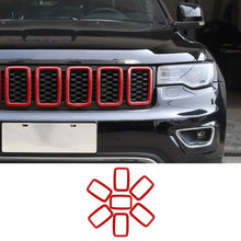 For 2017-2021 Jeep Grand Cherokee WK2 Front Grill Inserts Trim Grille Ring Cover Kit (Not fit for SRT, Trackhawk) RT-TCZ