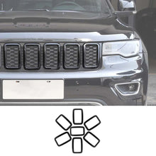 For 2017-2021 Jeep Grand Cherokee WK2 Front Grill Inserts Trim Grille Ring Cover Kit (Not fit for SRT, Trackhawk) RT-TCZ