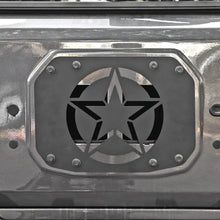 For 2018-2021 Jeep Wrangler JL Spare Tire Carrier Delete Filler Plate Tramp Stamp Tailgate Vent-Plate Cover with Aluminum RT-TCZ
