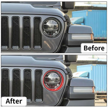 For 2018-2023 Jeep Wrangler JL Gladiator JT Rubicon Headlight Bezels Trim RT-TCZ