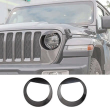 For 2018-2023 Jeep Wrangler JL Gladiator JT Sport Angry Eyes Front Headlight Bezels Trim RT-TCZ