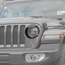 For 2018-2023 Jeep Wrangler JL Gladiator JT Sport Angry Eyes Front Headlight Bezels Trim RT-TCZ