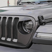 For 2018-2023 Jeep Wrangler JL Gladiator JT Sport Angry Eyes Front Headlight Bezels Trim RT-TCZ