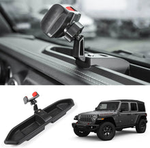 For 2018-2023 Jeep Wrangler JL JLU Gladitator JT Dash Mount Storage Tray with Phone Holder, Not for 4Xe RT-TCZ