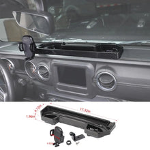 For 2018-2023 Jeep Wrangler JL JLU & Gladiator JT 4Xe Dashboard Storage Tray With Phone Holder RT-TCZ