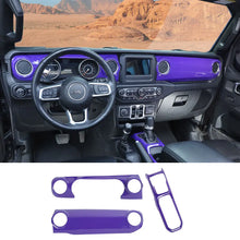 For 2018-2023 Jeep Wrangler JL JLU & Gladiator JT Dashboard Control Console Trim Panel Cover Decor RT-TCZ