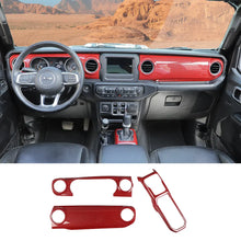 For 2018-2023 Jeep Wrangler JL JLU & Gladiator JT Dashboard Control Console Trim Panel Cover Decor RT-TCZ