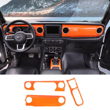 For 2018-2023 Jeep Wrangler JL JLU & Gladiator JT Dashboard Control Console Trim Panel Cover Decor RT-TCZ