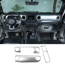 For 2018-2023 Jeep Wrangler JL JLU & Gladiator JT Dashboard Control Console Trim Panel Cover Decor RT-TCZ