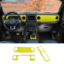 For 2018-2023 Jeep Wrangler JL JLU & Gladiator JT Dashboard Control Console Trim Panel Cover Decor RT-TCZ