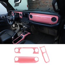 For 2018-2023 Jeep Wrangler JL JLU & Gladiator JT Dashboard Control Console Trim Panel Cover Decor RT-TCZ