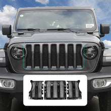 For 2018-2023 Jeep Wrangler JL JLU& Gladiator JT Front Grille Insert Mesh Cover Black RT-TCZ