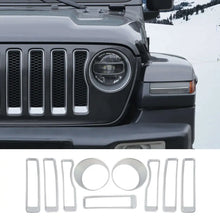 For 2018-2023 Jeep Wrangler JL Sport Front Grille Inserts Ring & Headlight Bezels Trim RT-TCZ