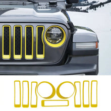 For 2018-2023 Jeep Wrangler JL Sport Front Grille Inserts Ring & Headlight Bezels Trim RT-TCZ