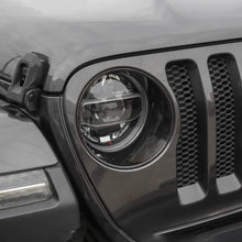 For 2018-2023 Jeep Wrangler JL & Gladiator JT Sport Front Headlight Bezels Trim RT-TCZ