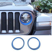 For 2018-2023 Jeep Wrangler JL & Gladiator JT Sport Front Headlight Bezels Trim RT-TCZ