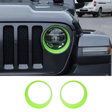 For 2018-2023 Jeep Wrangler JL & Gladiator JT Sport Front Headlight Bezels Trim RT-TCZ