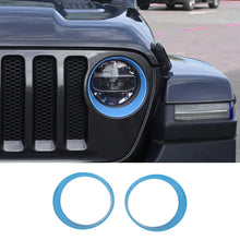 For 2018-2023 Jeep Wrangler JL & Gladiator JT Sport Front Headlight Bezels Trim RT-TCZ