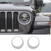 For 2018-2023 Jeep Wrangler JL & Gladiator JT Sport Front Headlight Bezels Trim RT-TCZ