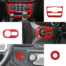For 2018-2023 Jeep Wrangler JLU & Gladiator JT 4-Door 39PCS Full Set Interior Decoration Trim Kit Cover RT-TCZ