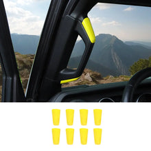 For 2018-2023 Jeep Wrangler JLU & Gladiator JT 4Door A&B Pillar Grab Handles Trim Cover RT-TCZ