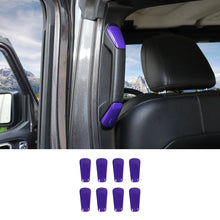 For 2018-2023 Jeep Wrangler JLU & Gladiator JT 4Door A&B Pillar Grab Handles Trim Cover RT-TCZ