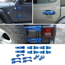 For 2018-2025 Jeep Wrangler JL 4-Dr 17x Door Handle/Door & Engine Hood & Spare Tire Bracket Hinge Trim Cover RT-TCZ