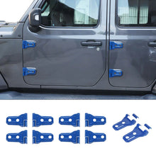 For 2018-2025 Jeep Wrangler JL JLU & Gladiator JT 4Door Door & Engine Hood Hinge Trim Cover Kit RT-TCZ