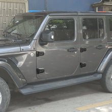For 2018-2025 Jeep Wrangler JLU 12 x Side Door+Hood+Spare Tire Hinge Cover Trim 4Dr RT-TCZ