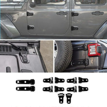 For 2018-2025 Jeep Wrangler JLU 12 x Side Door+Hood+Spare Tire Hinge Cover Trim 4Dr RT-TCZ
