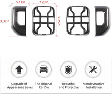 For 2018+ Jeep Gladiator JT Tail Light Guards Rear Light Cover Protector, Carbon Fiber Halogen Lamp RT-TCZ