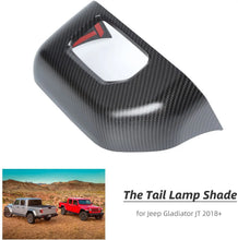 For 2018+ Jeep Gladiator JT Tail Light Guards Rear Light Cover Protector, Carbon Fiber Halogen Lamp RT-TCZ
