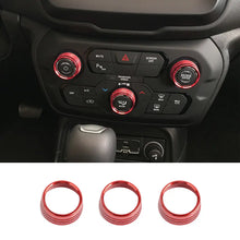 For 2018+ Jeep Renegade Air Condition Audio CD Adjustment Switch Knob Cover Trim RT-TCZ