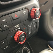 For 2018+ Jeep Renegade Air Condition Audio CD Adjustment Switch Knob Cover Trim RT-TCZ