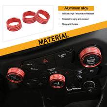 For 2018+ Jeep Renegade Air Condition Audio CD Adjustment Switch Knob Cover Trim RT-TCZ