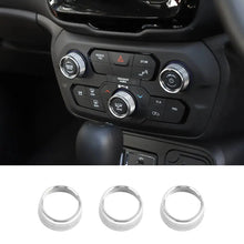 For 2018+ Jeep Renegade Air Condition Audio CD Adjustment Switch Knob Cover Trim RT-TCZ