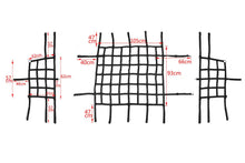 For 2018+ Jeep Wrangler JL 2-Door 3pcs Side Cargo Luggage Mesh Net Kit RT-TCZ