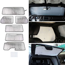 For 2018+ Jeep Wrangler JL 2 Door 6pcs Windshield Full Window Sun Shade Heat Visor Shield Cover RT-TCZ