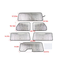 For 2018+ Jeep Wrangler JL 2 Door 6pcs Windshield Full Window Sun Shade Heat Visor Shield Cover RT-TCZ